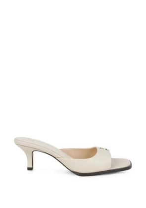 Patrizia Pepe logo-plaque sandals - Neutrals