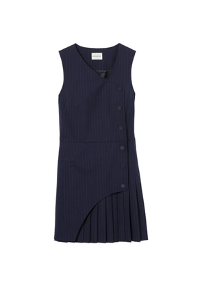 Claudie Pierlot pinstripe-pattern sleeveless dress - Blue