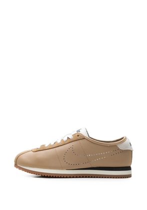 Nike Cortez perforated-logo leather sneakers - Brown