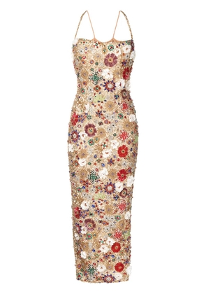 Rachel Gilbert Francesca sequin-embellished gown - Neutrals