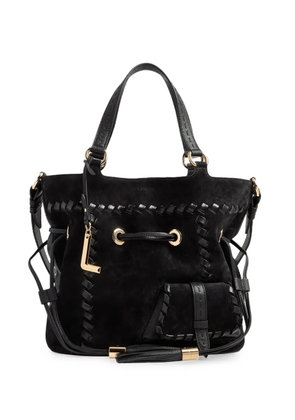 Lancel medium Premier Flirt whipstitched leather bucket bag - Black