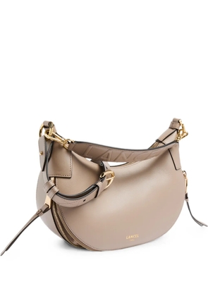 Lancel Origami leather shoulder bag - Neutrals