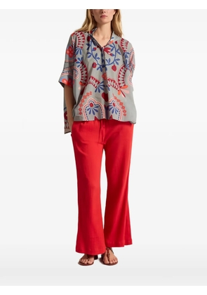 mare di latte Heracles graphic-print blouse - Grey
