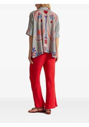 mare di latte Heracles graphic-print blouse - Grey