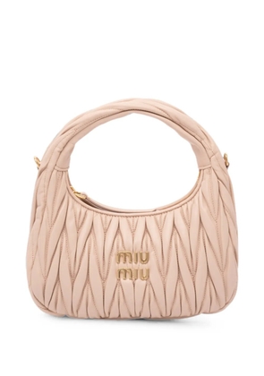 Miu Miu small Wander leather tote bag - Pink