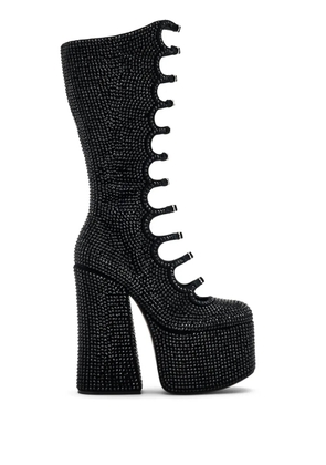 Marc Jacobs Kiki 160mm rhinestone-embellished boots - Black