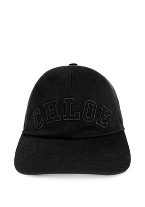 Chloé logo-embroidered cap - Black