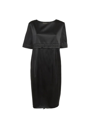 Burberry Pre-Owned pleated satin dress - Black