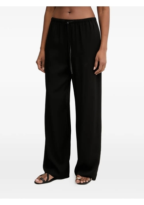 Trussardi drawstring elasticated-waist trousers - Black