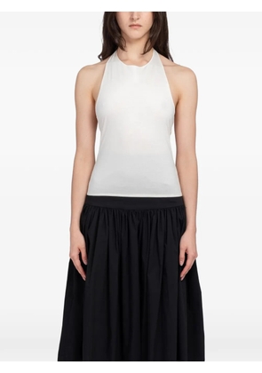 Amomento halterneck jersey top - White