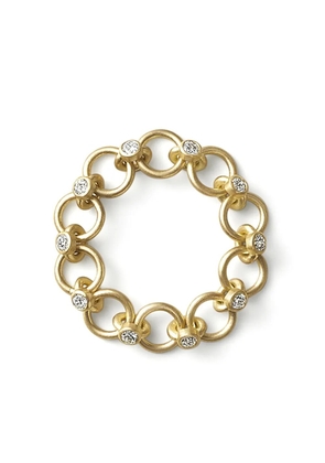 Shihara 18kt yellow gold Link 02 diamond ring