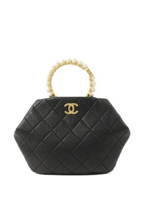 CHANEL Pre-Owned Matelassé CC-logo handbag - Black