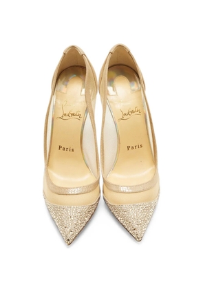 Christian Louboutin Pre-Owned Galativi crystal-embellished pumps - Neutrals