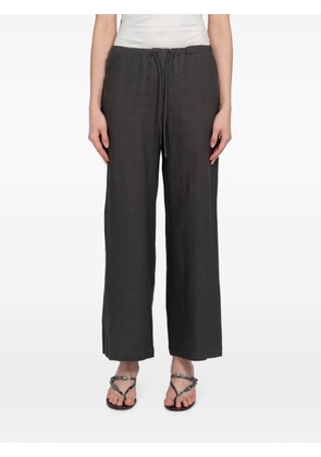 Amomento drawstring linen trousers - Grey