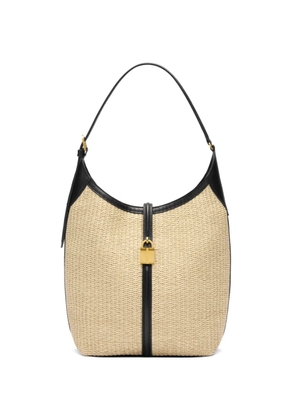 DeMellier Siena raffia tote bag - Neutrals