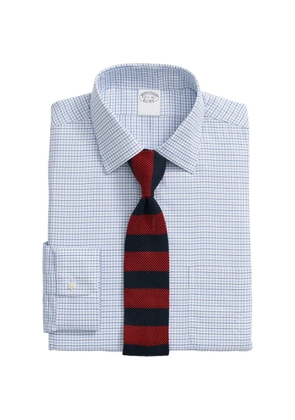 Brooks Brothers checked shirt - White