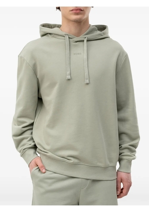 HUGO logo-print hoodie - Green