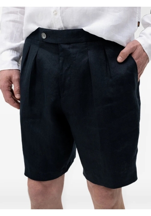 BOSS pleated tailored shorts - Blue