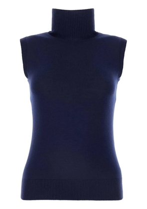 Sportmax Ardenza virgin wool knitted top - Blue