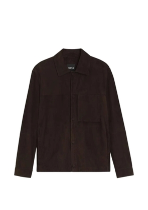 BOSS suede panelled jacket - Brown
