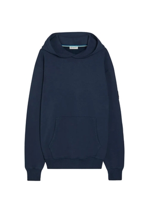 SANDBANKS logo-patch jersey hoodie - Blue
