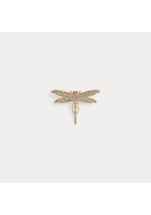 Pavé Gold-Plated Dragonfly Pin