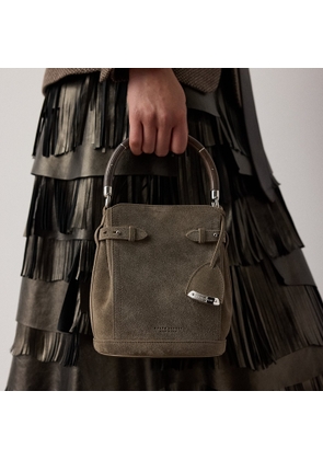 The  Ralph Lauren Small Calf-Suede Bucket Bag