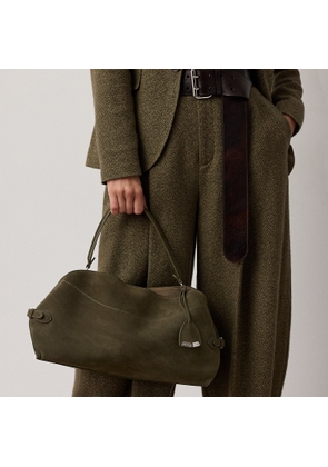 The  Ralph Lauren Calf-Suede Shoulder Bag
