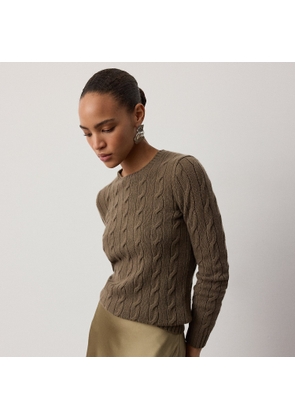 Cable-Knit Cashmere Crewneck Jumper