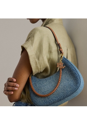Denim Medium Marcy Zip Shoulder Bag