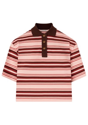 Striped polo shirt