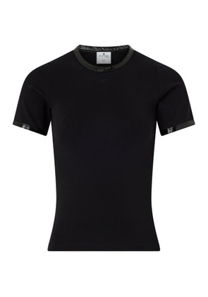 T-shirt with contrasting vinyl