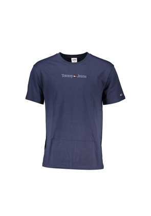 Tommy Hilfiger Blue Cotton Men's T-Shirt - M