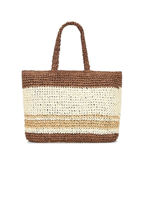 Nikki Beach Amalfi Tote Bag in Brown.