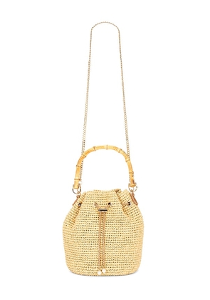 Nikki Beach Valencia Bucket Bag in Beige.