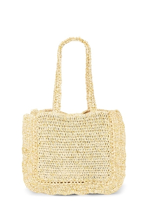 Nikki Beach Kamila Tote Bag in Beige.