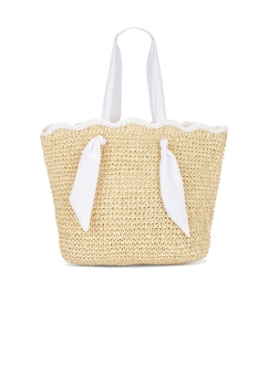 Nikki Beach Capri Tote Bag in Beige.
