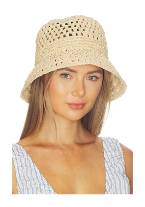 Nikki Beach Vera Bucket Hat in Neutral.