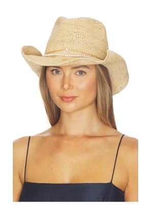 Nikki Beach Coastal Cowgirl Hat in Tan.