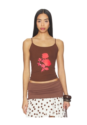 Susmie's Rose Top in Brown.