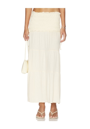 Tiger Mist Denali Maxi Skirt in Beige. Size L. Also in S, XXS, XS, M, XL.