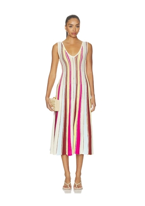 Solid & Striped The Velmira Dress in Pink. Size L. Also in XS, S, M, XL.