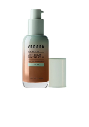 VERSED Skin Solution Multi-Serum Skin Tint SPF 40 in Brown.