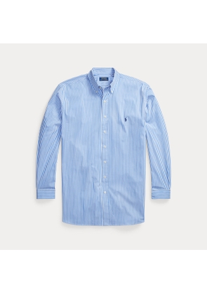Big & Tall - Striped Stretch Poplin Shirt