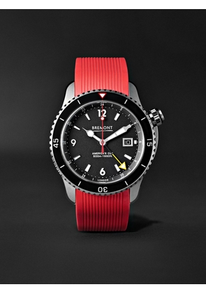 Bremont - Oracle II Black Automatic GMT 43mm Titanium and Rubber Watch - Men - Black