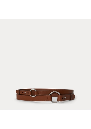 Leather O-Ring Stacked Wide Belt