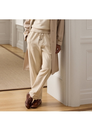 Cotton-Cashmere Fleece Trouser