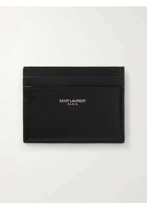 SAINT LAURENT - Logo-Print Leather Cardholder - Men - Black