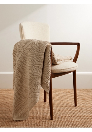 Ralph Lauren Home - Owen Cable-Knit Cotton Blanket - Men - Neutrals