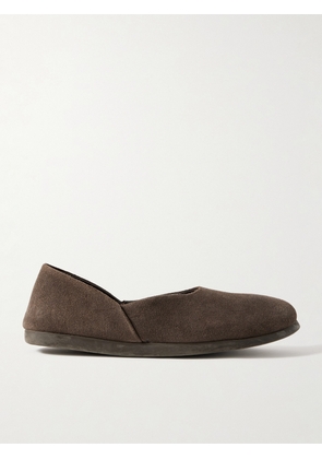 Stòffa - Suede Slippers - Men - Brown - EU 40